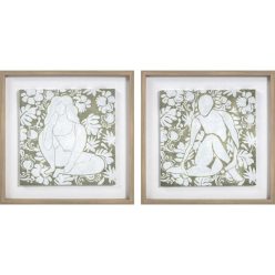 Kép nõ virágok 42x3x42 cm 2 féle