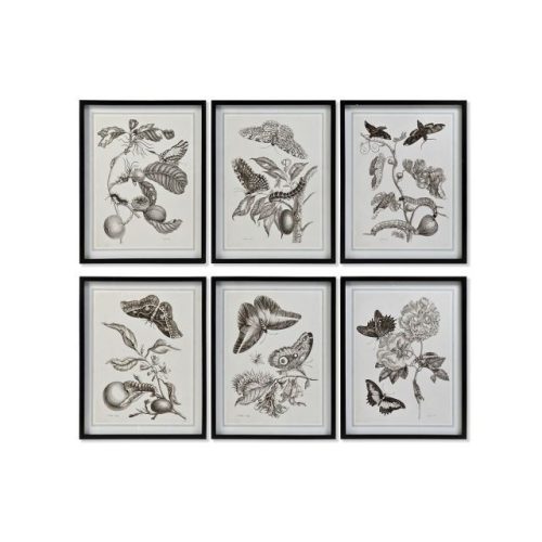 Kép virágok lepkékkel 50x2,5x65 cm 6 féle