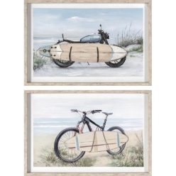 Kép keretes, szörf 62x3x42 cm 2féle