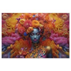 Kép virágos nõ 150x0,04x100 cm