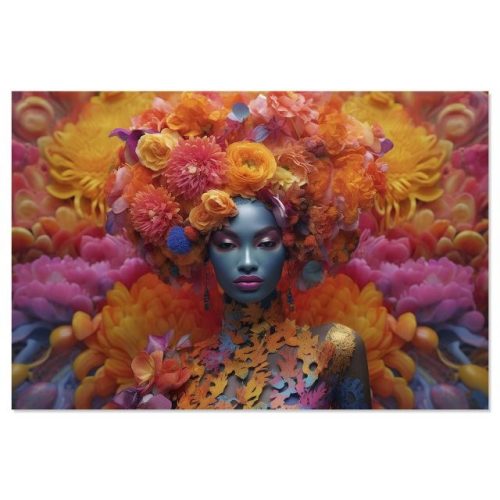 Kép virágos nõ 150x0,04x100 cm