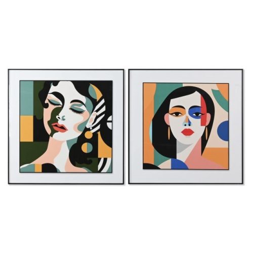 Kép keretes, absztrakt nõ 80x3,5x80 cm 2 féle