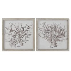 Kép keretes, korall 50x2x50 cm 2féle