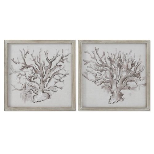 Kép keretes, korall 50x2x50 cm 2féle
