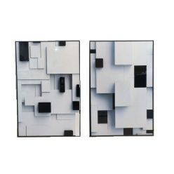 Kép keretes, absztrakt 80x3,5x120 cm 2féle