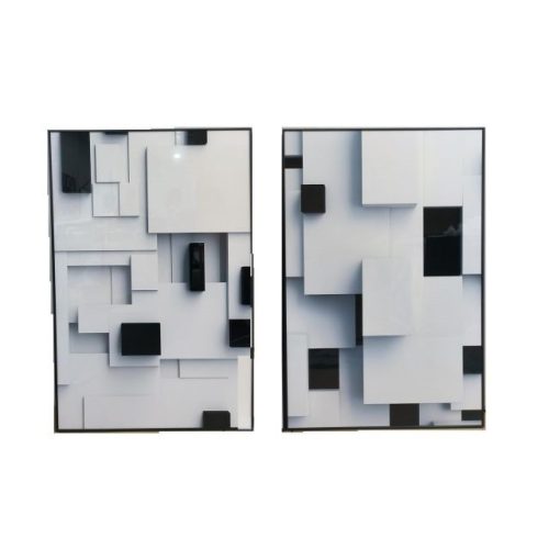 Kép keretes, absztrakt 80x3,5x120 cm 2féle