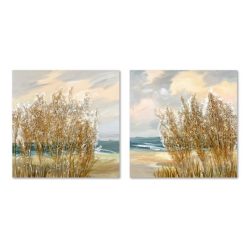 Kép vízpart, kézzel festett 80x3x80 cm 2féle