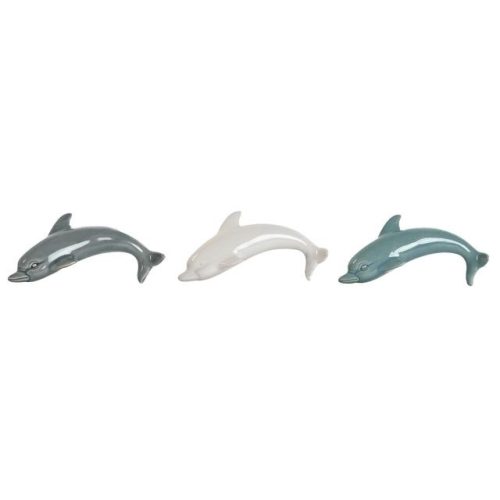 Dekoráció falra, delfin 15x3x7 cm 3 féle