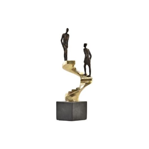 Figura emberek lépcsõn 14x14x41,5 cm
