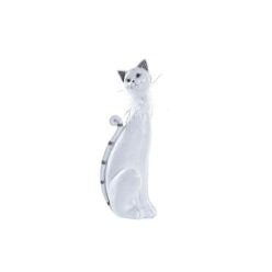 Figura macska fényes 9x9x24 cm