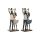 Figura család 14x8,5x29,5 cm 2 féle