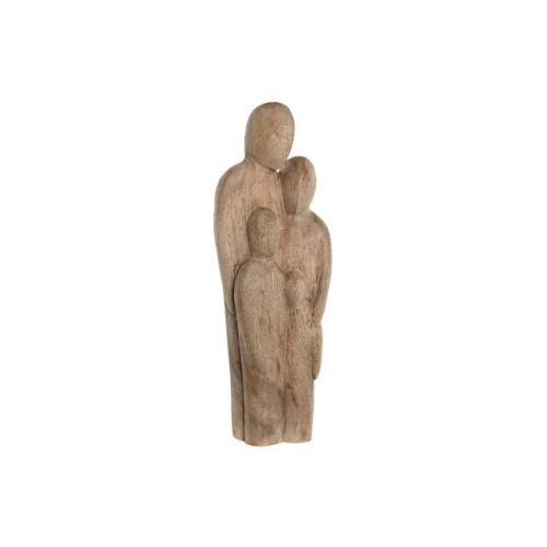 Figura család vésett 15x7x41 cm