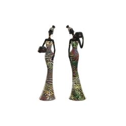 Figura afrikai 10x7,5x38,5 cm 2 féle