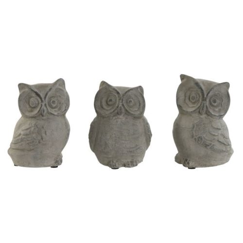 Figura bagoly 10x9x14 cm 3 féle